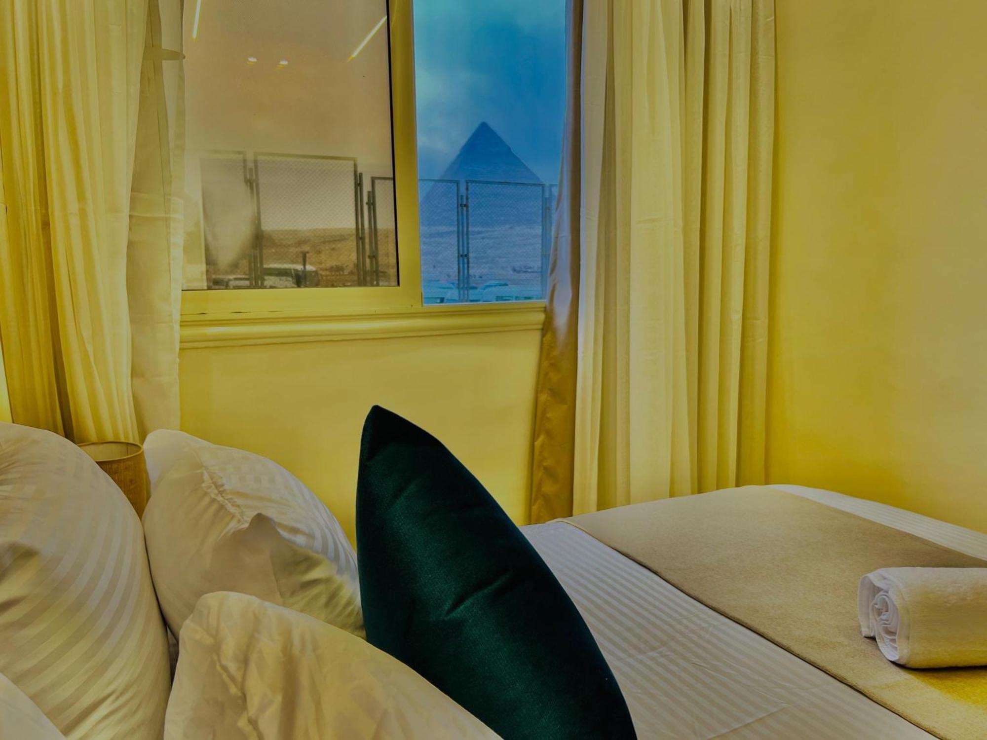 Hotel Great Scarab Pyramids View à Kafret el-Gabal Extérieur photo